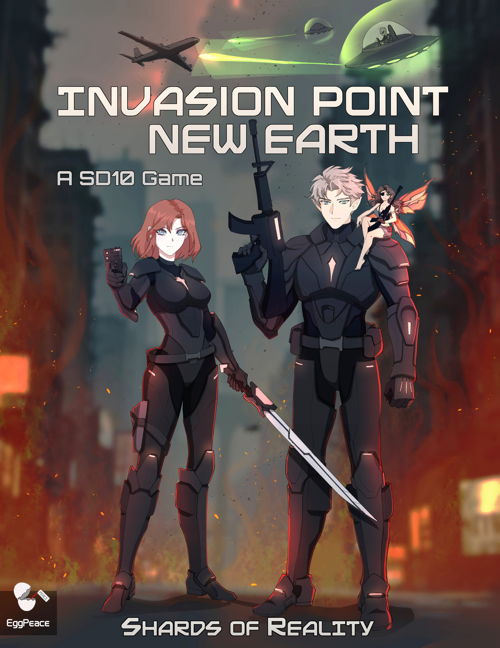 Invasion Point New Earth - An EggPeace TTRPG Cover