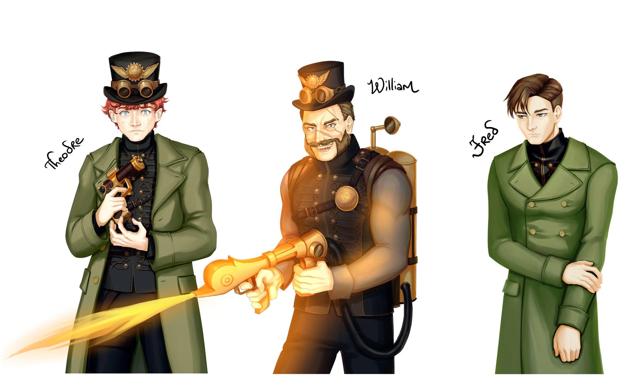 Characters for a Steampunk Game